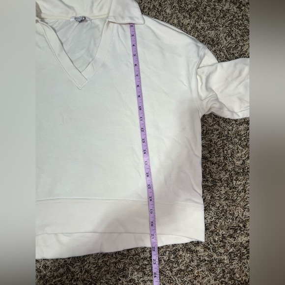 Danskin Cream V-Neck Pullover - Picture 5 of 6